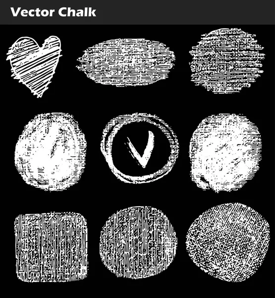 Рамки векторного мелового круга — стоковый вектор