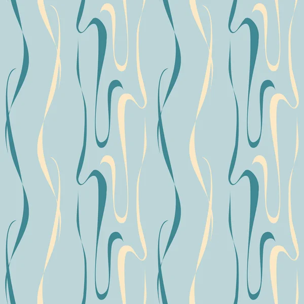Γκρίζο μοτίβο με τα κύματα και μπούκλες — Διανυσματικό Αρχείο