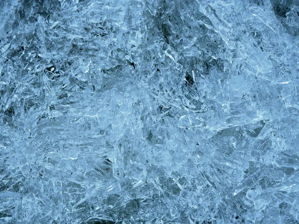 Blue ice abstract natural background — Stock Photo, Image