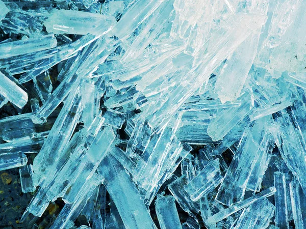 Blue ice abstract natural background — Stock Photo, Image