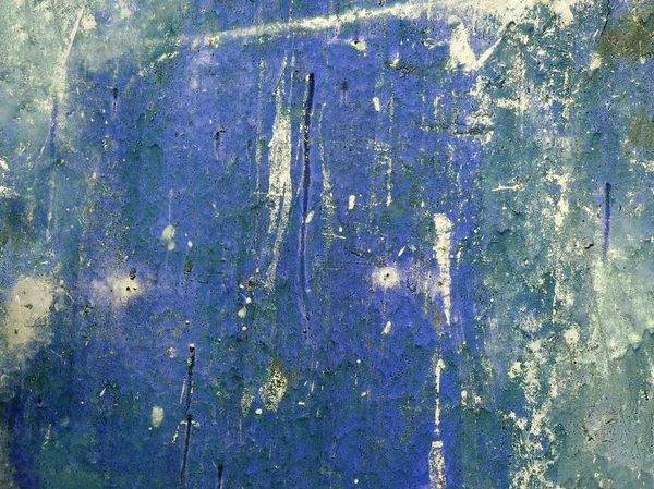 Old painted blue wall texture — Stock Photo, Image