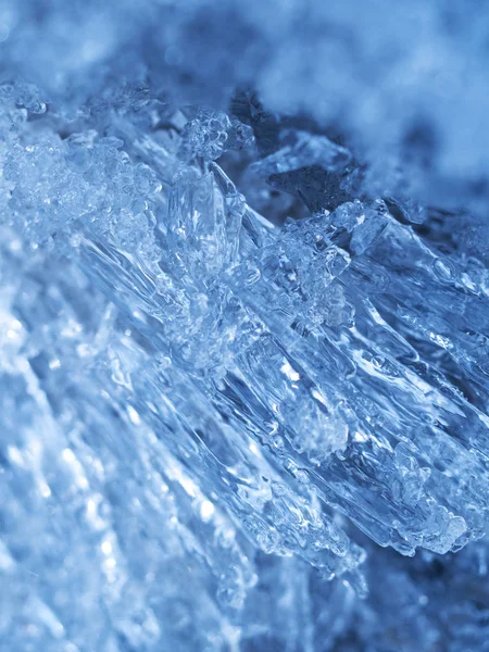 Latar belakang alami abstrak es biru — Stok Foto