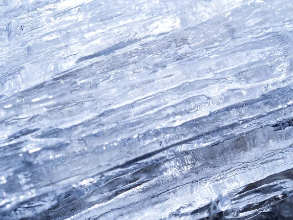 Blue ice abstract natural background — Stock Photo, Image