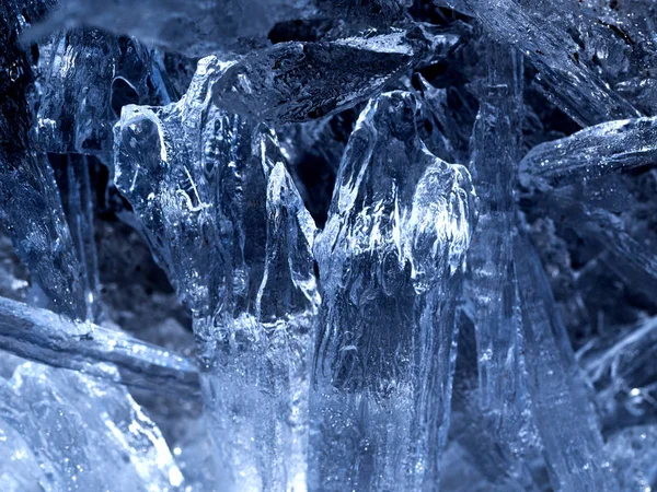 Blå is abstrakt naturliga bakgrund — Stockfoto