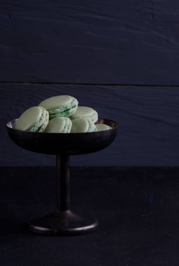 ev yapımı lezzetli tatlı macarons tatlı