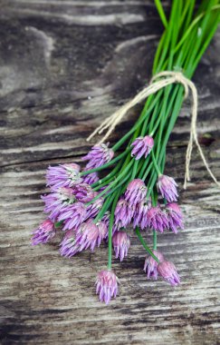 ahşap arka plan üzerinde güzel ihale çiçeklerin yakından görünümü