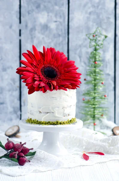 Pastel Zanahoria Con Glaseado Queso Crema —  Fotos de Stock