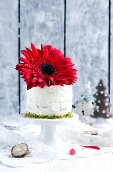 Torta Carote Con Glassa Crema Formaggio — Foto Stock