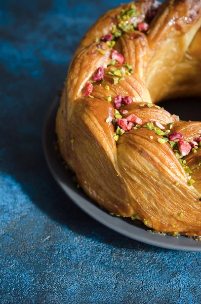 Close View Freshly Baked Homemade Pie — Stock Photo, Image