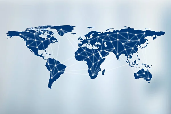 Wereldwijd netwerk symbool van internationale communicatie, element — Stockfoto