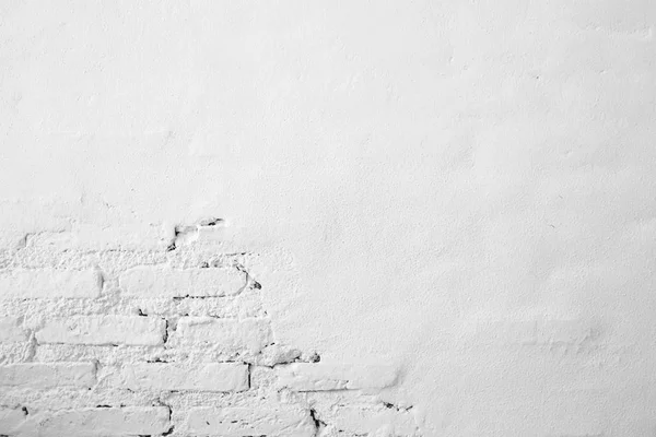 Parede de concreto branco - Pequenas rachaduras na textura da superfície backgr — Fotografia de Stock