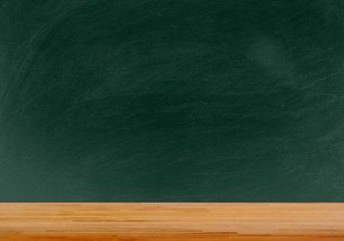 Arka plan için doku boş tahta ile ahşap masa - educ