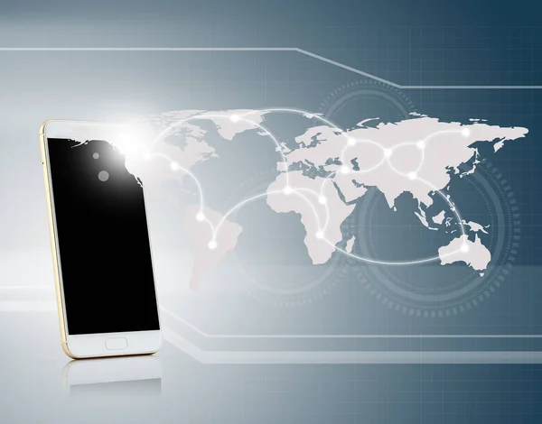 Kommunikationstechnologie mit Mobilfunkanschluss — Stockfoto