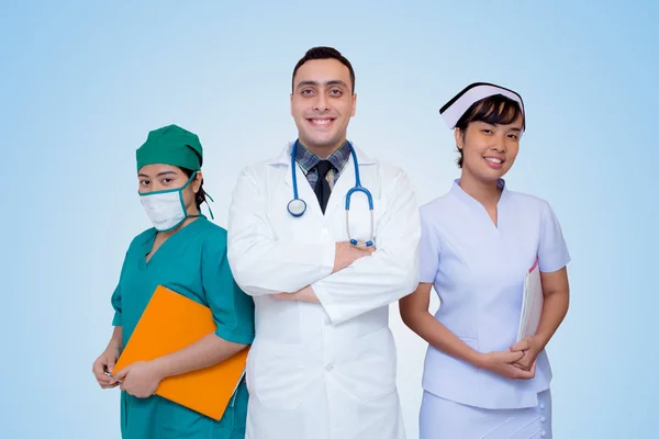 Egészségügy-szakma-emberek és az orvostudomány fogalma-Professi — Stock Fotó