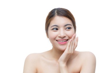 Makyaj, gençlik ve cilt bakım konsepti / attrac ile güzel kız