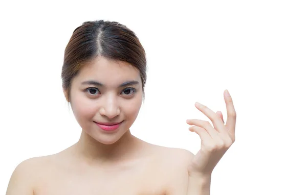 Menina bonita com maquiagem, conceito de cuidados de juventude e pele / attrac — Fotografia de Stock