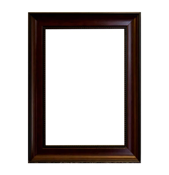 The wooden frame isolated on white background. — Stock Photo, Image