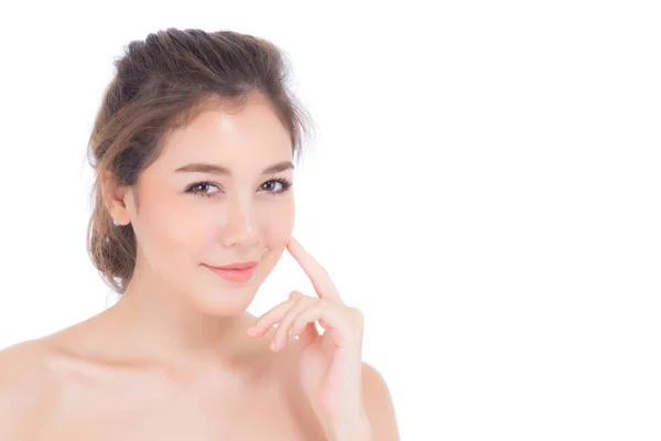 Mooi meisje met make-up, vrouw en huidverzorging cosmetica concep — Stockfoto