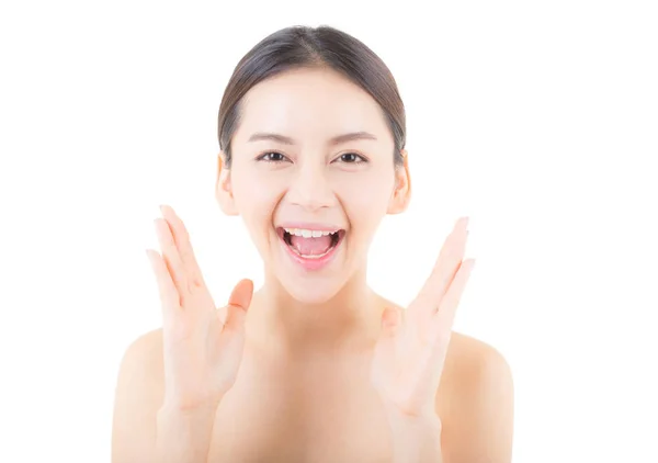 Hermosa chica con maquillaje, mujer y cuidado de la piel concepto / attrac — Foto de Stock