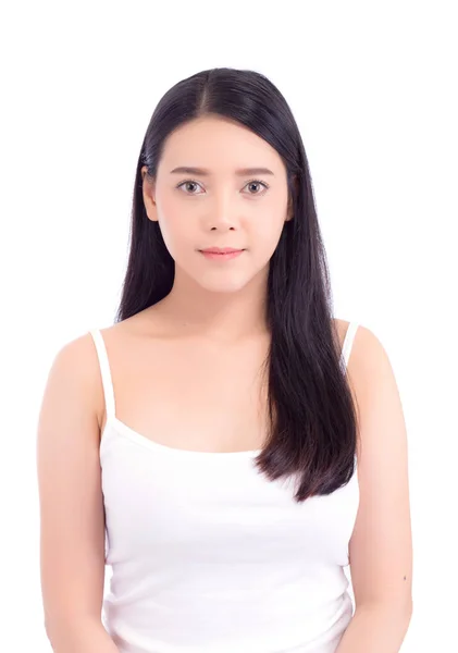 Retrato de bela mulher asiática maquiagem de cosméticos, menina com — Fotografia de Stock