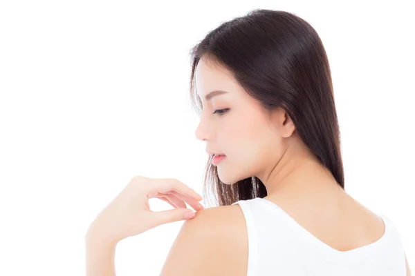 Portré gyönyörű ázsiai nő smink kozmetikai, szépsége — Stock Fotó