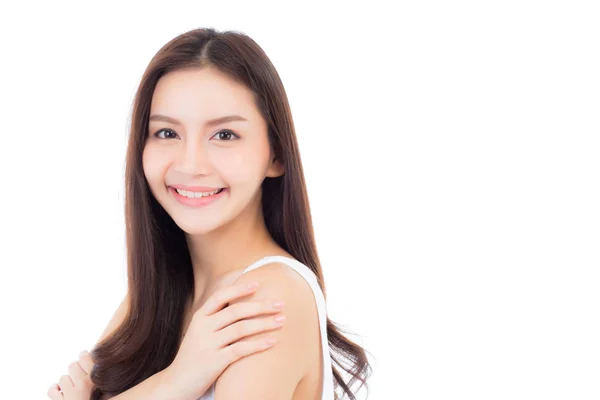 Retrato de bela mulher asiática maquiagem de cosméticos, beleza de — Fotografia de Stock