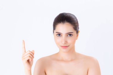 Kozmetik Portre güzel asya kadın makyaj, gir güzelliği