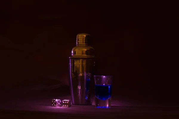 Night Still Life Alcohol — Stock Photo, Image