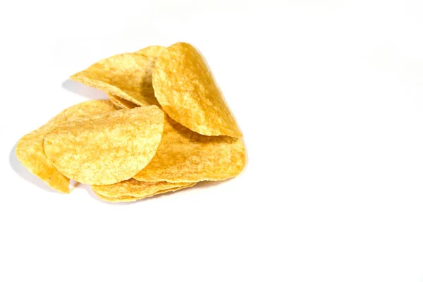 Fried potato chips — Stock Photo, Image