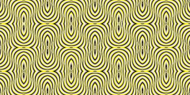 Hareket eden çizgiler. Hareketli Çizgili Optik İllüzyon. Optik hareket illüzyonu kusursuz desen. Renkli pop sanatı, grafik süsü. Renk hareketi efekti