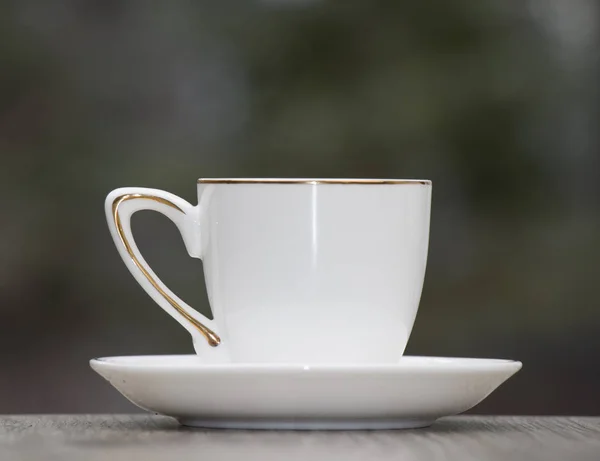 Weiße Kaffeetasse Mit Kaffee — Stockfoto