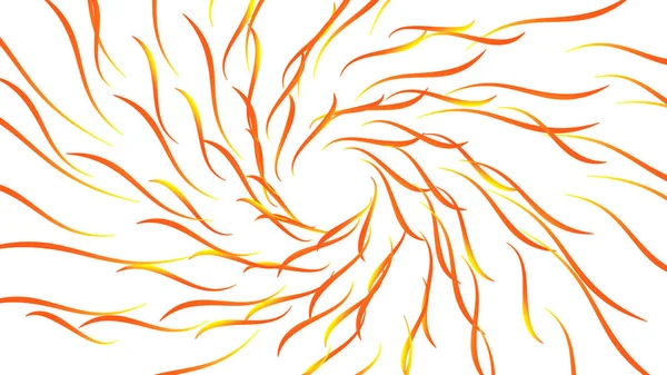 Sarı çizgiler. Sarmal şeklinde sarı çizgiler. Stok illüstrasyon. Vektör illüstrasyon. Spiral.