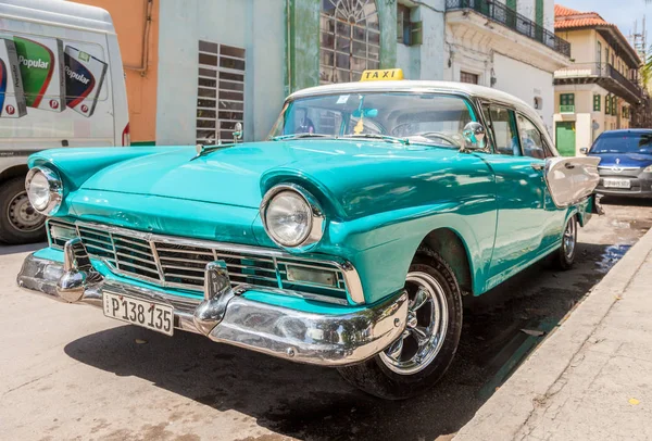 Havana Cuba October 2016 Vintage Classic American Car Used Taxi — Stock Photo, Image