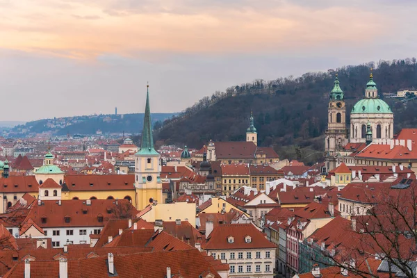 Praga Republika Czeska Widok Dachy Budynków Historycznego Starego Miasta Pragi — Zdjęcie stockowe