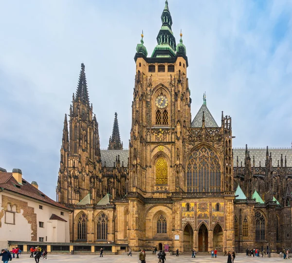 Prague Czech Republic February 2019 Vitus Cathedral Prague Castle Complex — Stock Photo, Image