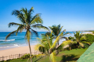 Koggala sri lanka'da Hint okyanusu plajı 