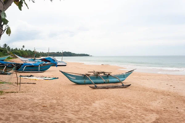 Fisherman Boat Coast Indian Ocean — Stock Photo, Image