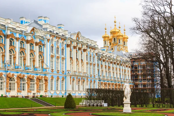 Visita Turistica Catherine Palace Palazzo Rococò Situato Nella Città Tsarskoye — Foto Stock