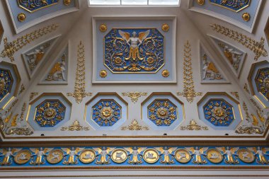 Saint Petersburg, Rusya - 3 Mayıs 2018: St.Petersburg, Rusya Devlet Hermitage iç. Devlet Hermitage 1764 yılında kurulmuştur. Rusya ve en büyük müzelerinden biri de büyük oldu.