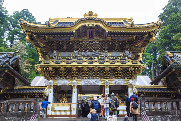 Nikko Japão Outubro 2018 Visita Turistas Templo Santuário Nikko Toshogu — Fotografia de Stock