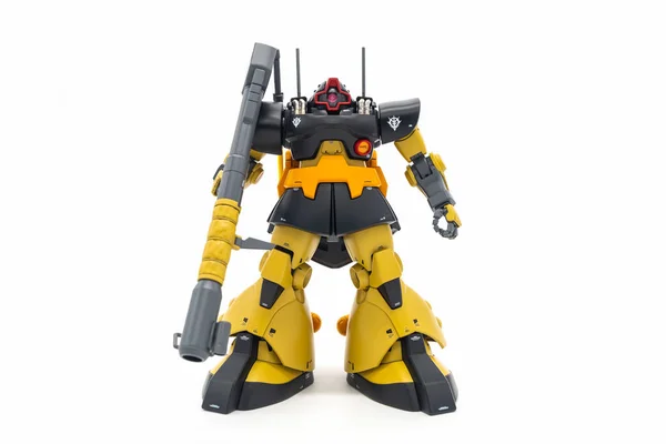 Gundam scale plastic models on white background. — Stock Photo, Image