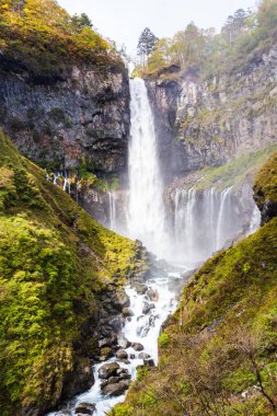 Kegon Falls sonbaharda Nikko Ulusal Parkı, Japonya.