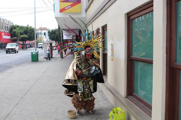 Tijuana Baja California Norte México Agosto 2016 Hombre Indígena Mexicano — Foto de Stock