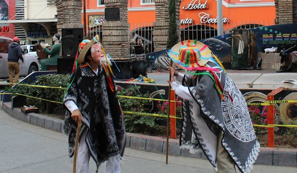 Enero 2014 Hombres Haciendo Danza Mexicana Tradicional Danza Los Viejos — Foto de Stock