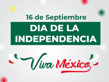 Çok yaşa Meksika. Meksika bağımsızlık günü illüstrasyonu