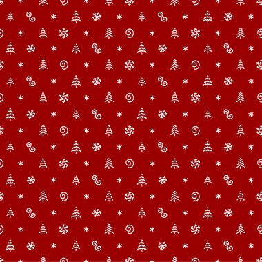 Yeni yıl şablonu. Arkaplan, hediye kağıdı ve hatıra defteri için sonsuz desen.