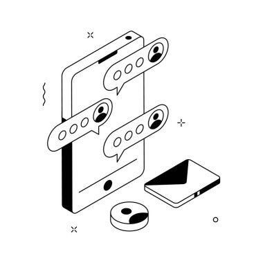 Cep telefonu mesajlaşmasının ve e- postanın izafi çizimi