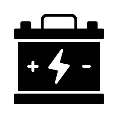 Take a look at this amazing icon of car battery in modern style