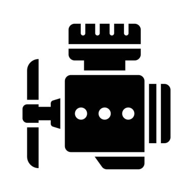 Engine block icon for mechanic, automotive, and vehicle repair usage.