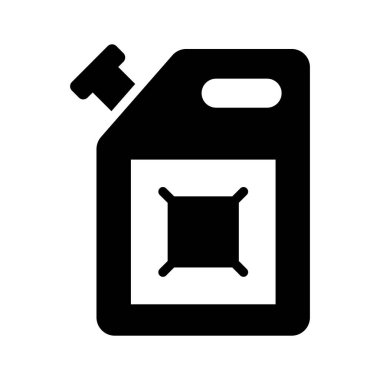 Creatively designed amazing line style icon of fuel can